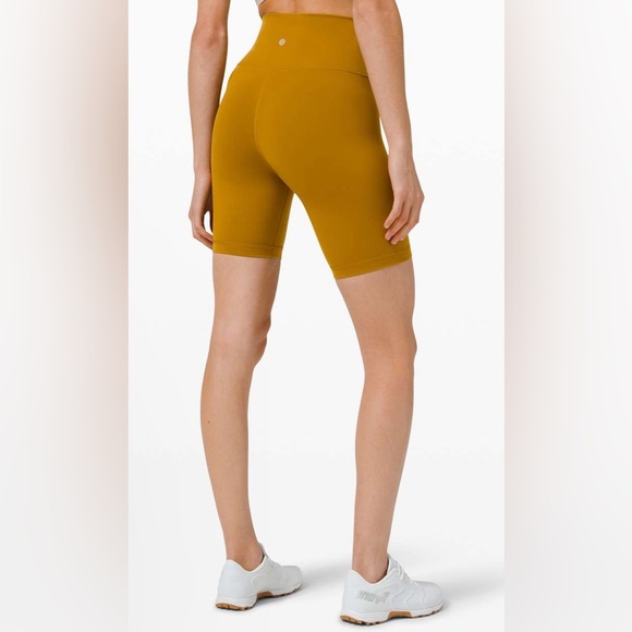 NWOT Lululemon Wunder Train High Rise Short 8" Gold Spice - Picture 2 of 7